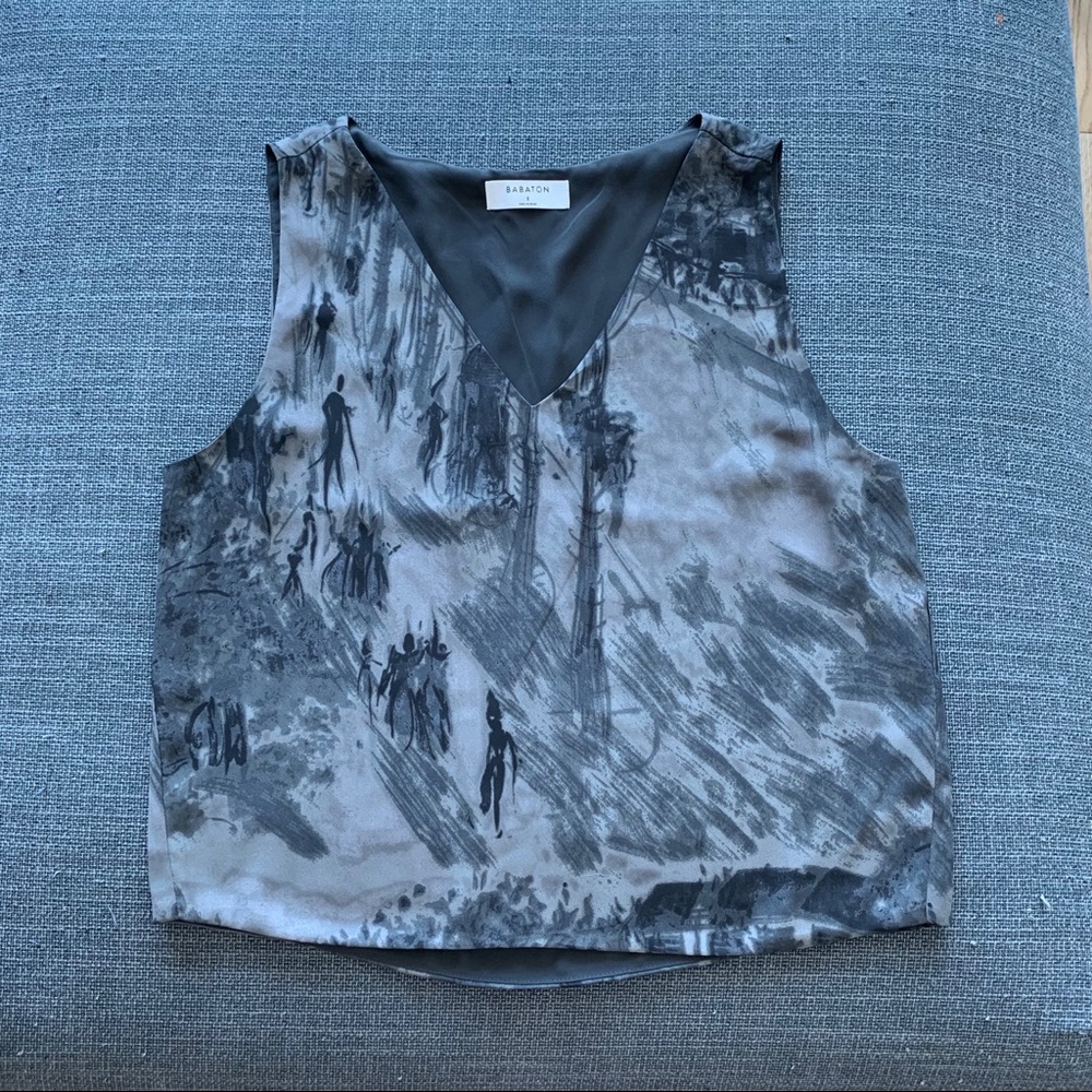 Aritzia Babaton “Murphy” sleeveless blouse